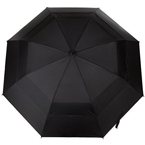 Totes Automatic Open Extra Large Vented Canopy Golf Stick Umbrella, Black - 2