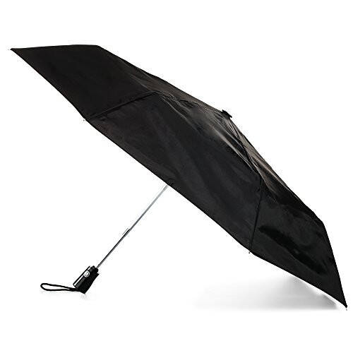 Totes NeverWet Teknolojili, Otomatik Açılır Kapanır, Siyah 43'' Çaplı Şemsiye, Orta Boy - 3