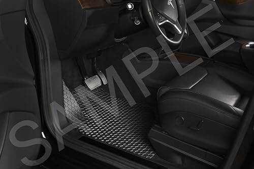 TOUGHPRO Floor Mats Accessories 1st + 2nd + 3rd Row Compatible with Toyota Land Cruiser All Weather Heavy Duty Custom Fit Black Rubber 2013 2014 2015 2016 2017 2018 2019 2020 2021 - 2