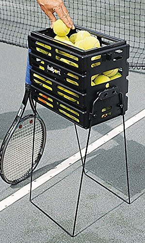 Tourna Ballport Tennis Ball Hopper Holds 80 Balls, Durable and Lightweight - 3