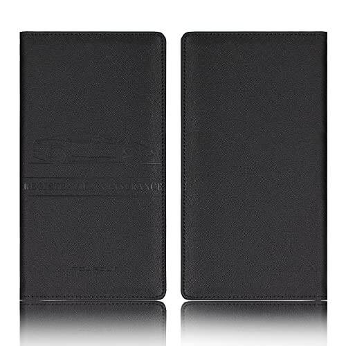 TOURSUIT Car Registration and Insurance Card Holder, Vehicle License Document Glove Box Compartment Organizer, Interior Car Accessories for Women Men Teens (Cross Black) - 3