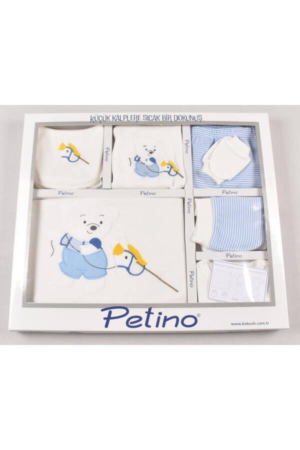 Toy Horse Embroidered 10 Piece Newborn Hospital Discharge Set - 1