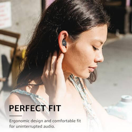 TOZO A1 Mini Wireless Earbuds Bluetooth 5.3 in Ear Light-Weight Headphones Built-in Microphone, IPX5 Waterproof, Immersive Premium Sound Long Distance Connection Headset with Charging Case, Black - 3