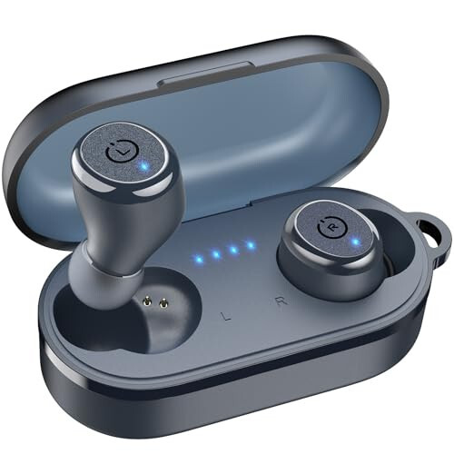 TOZO T10 (Ergonomik Sürüm) Kablosuz Kulaklıklar, Bluetooth 5.3, Uygulama ile Özelleştirilebilir EQ, Ergonomik Tasarım, 55 Saat Çalma Süresi, Kablosuz Şarj Kılıfı, IPX8 Su Geçirmez Kulak İçi Kulaklık, 2024 Yeni Sürüm - 1