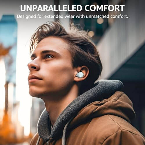 TOZO T6 (Ergonomic Edition) Wireless Earbuds Bluetooth 5.3 Headphones, Ergonomic Design in-Ear Headset, 50Hrs Playtime with Wireless Charging Case, APP EQ Customisable, IPX8 Waterproof, 2024 Version - 3