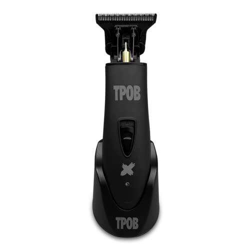 TPOB Ghost X Beard Trimmer Hair Clippers for Men, Professional Hair Trimmer T-Blade Trimmer Cordless Rechargeable Edgers Clippers Electric Beard Trimmer Shaver (Ghost X Blackout) - 1