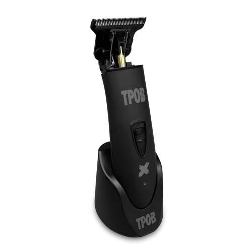 TPOB Ghost X Beard Trimmer Hair Clippers for Men, Professional Hair Trimmer T-Blade Trimmer Cordless Rechargeable Edgers Clippers Electric Beard Trimmer Shaver (Ghost X Blackout) - 2