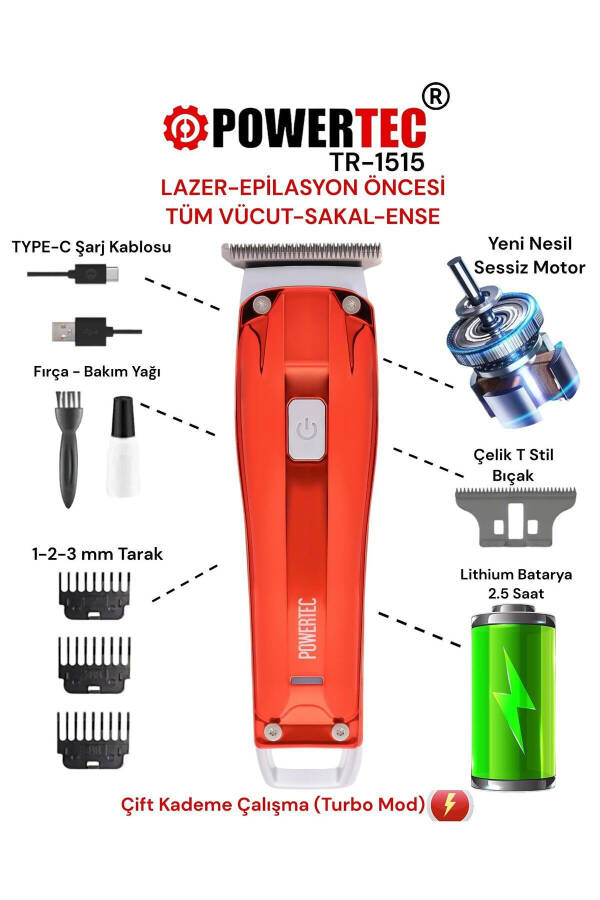 Tr-1515 Sakal Ense Tıraş Makinesi - 6