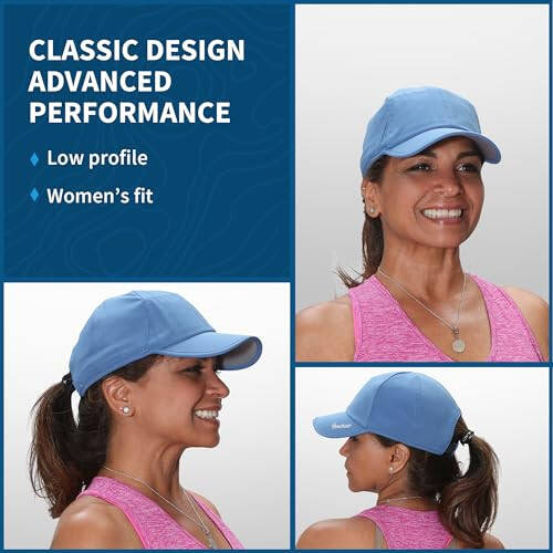 TrailHeads UV Protection Running Hats for Women, 50+ UPF - Summer Hats for Women Baseball Cap - Tennis, Golf, Gym, Workout - 12