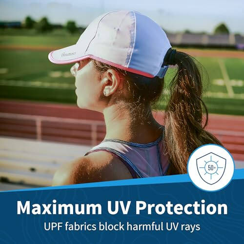 TrailHeads UV Protection Running Hats for Women, 50+ UPF - Summer Hats for Women Baseball Cap - Tennis, Golf, Gym, Workout - 2