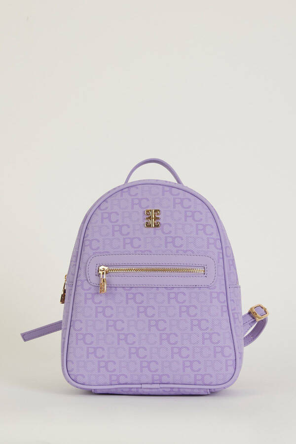 Tramli Alphabet Lavender Women's Backpack 05PO22Y1541 - 2