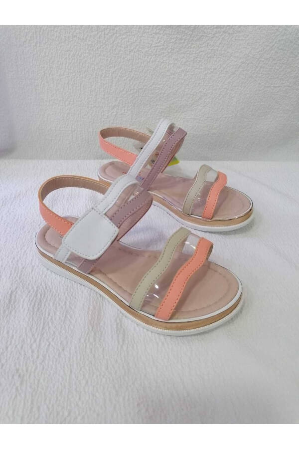 Transparent Colored Girl Sandals - 1