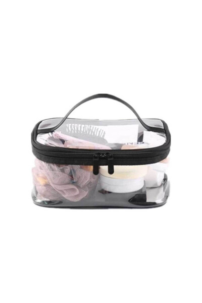 Transparent Multipurpose Waterproof Cabin Size Makeup Bag - 2