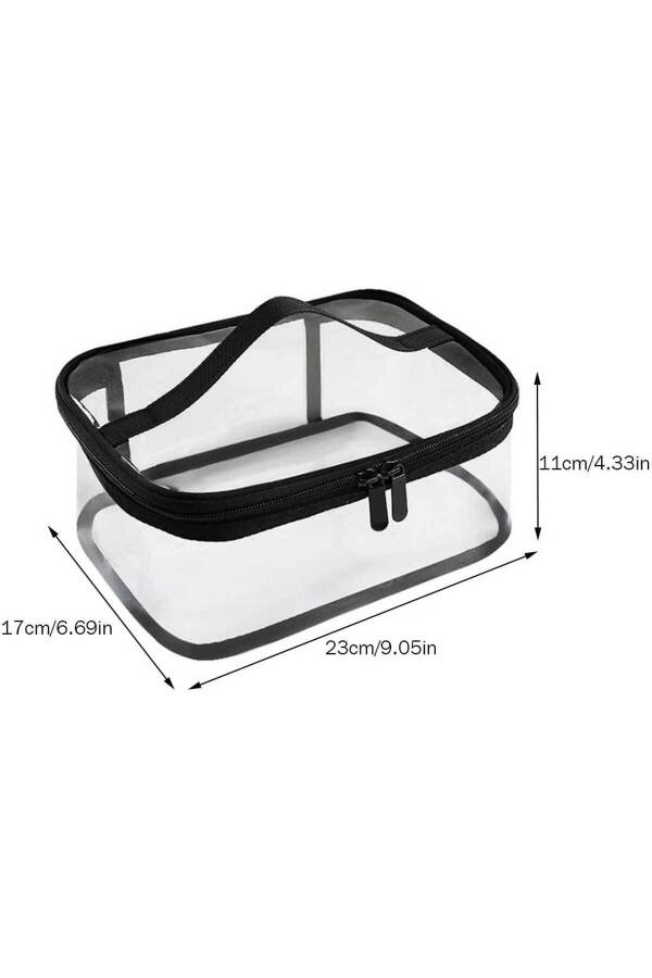 Transparent Multipurpose Waterproof Cabin Size Makeup Bag - 3