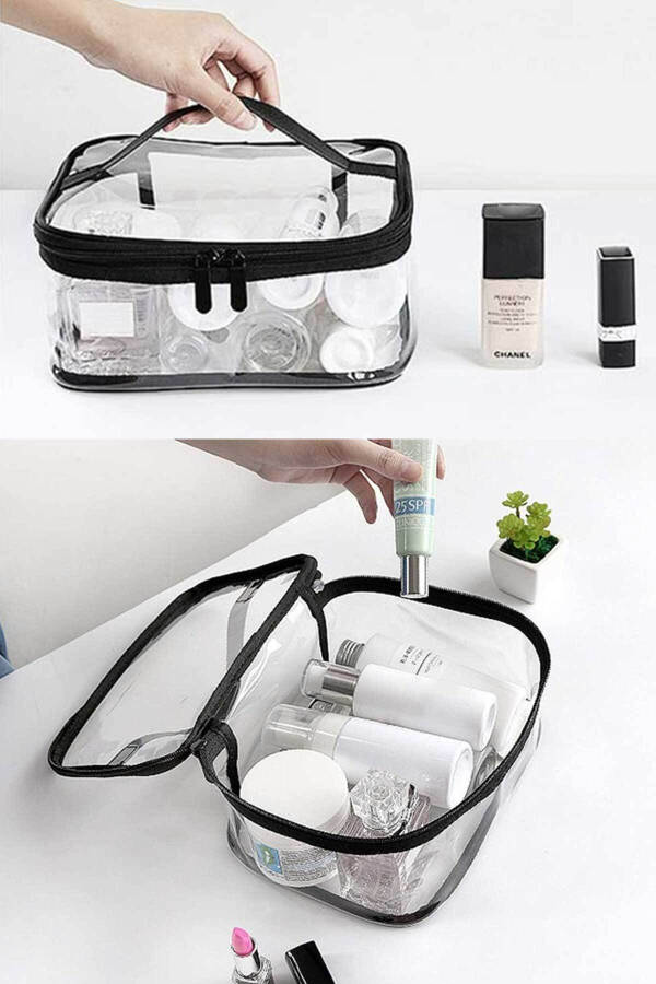 Transparent Multipurpose Waterproof Cabin Size Makeup Bag - 5