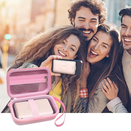 Travel Case Compatible with iWALK MAG-X Magnetic Wireless Power Bank 10000mAh, Storage Holder for Magsafe Fast Charging Portable Charger, Carrying Bag for iPhone Battery Pack (Box Only) (Pink) - 13