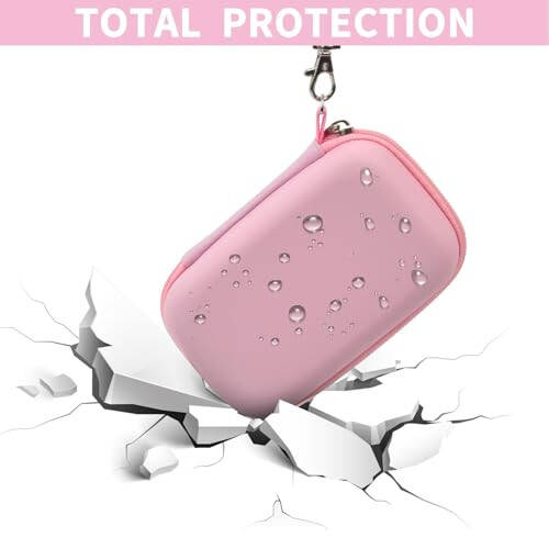 Travel Case Compatible with iWALK MAG-X Magnetic Wireless Power Bank 10000mAh, Storage Holder for Magsafe Fast Charging Portable Charger, Carrying Bag for iPhone Battery Pack (Box Only) (Pink) - 5