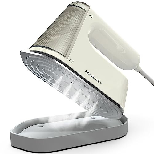 Travel Steamer for Clothes Portable, HOMEASY Mini Steamer Iron for Clothes, 2 in 1 Garment Clothes Steamer Handheld with Detachable Water Tank for Home & Travel, Fast Heat up, 1200W - 1