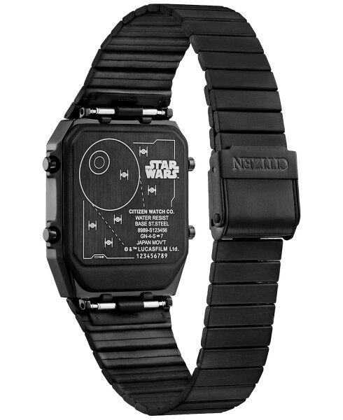 Trench Run Analog-Digital Black Stainless Steel Bracelet Watch 33mm Black - 3