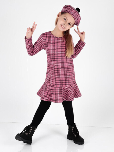 Trend Dress with Hat and Ruffles for Girls Ak2200 - 6