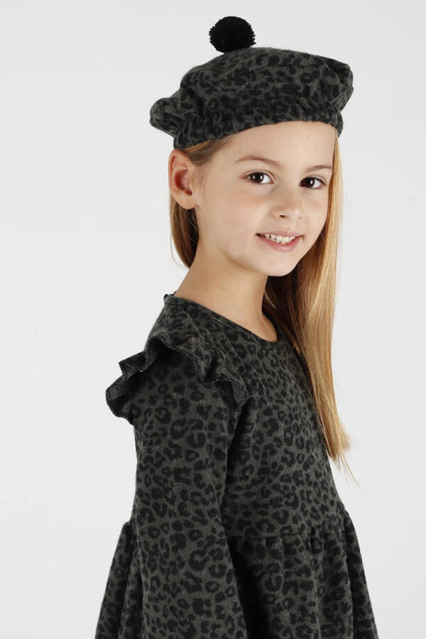 Trend Leopard Print Dress with Ruffles and Hat for Girls Ak2401 - 7