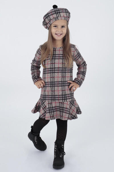 Trend Voluminous Dress with Hat for Girls Ak2200 - 1