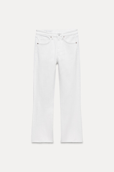 TRF CROPPED FLARE HIGH WAIST JEAN-White - 7