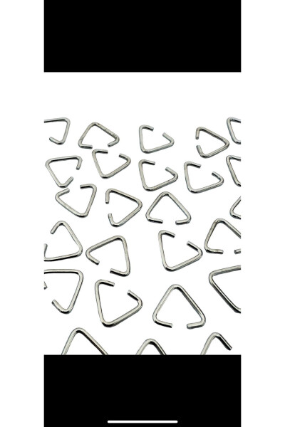 TRIANGULAR CONNECTING FITTING (100 pcs) Silver - 9