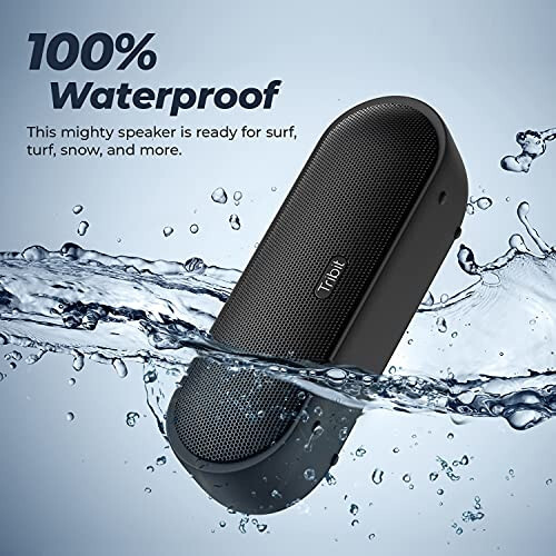 Tribit MaxSound Plus Portable Bluetooth Speaker with 24W Louder Sound, Exceptional XBass, 20H Playtime, IPX7 Waterproof, USB-C, TWS for Party, Outdoor - 5