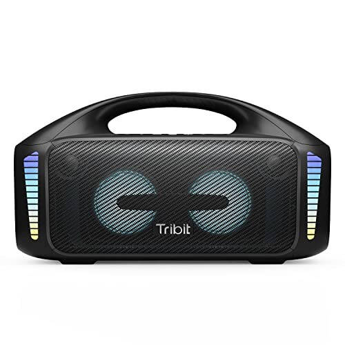 Tribit StormBox Blast Portable Speaker: 90W Loud Stereo Sound with XBass, IPX7 Waterproof Bluetooth Speaker with LED Light, PowerBank, Bluetooth 5.3&TWS, Custom EQ, 30H Playtime for Outdoor - 7