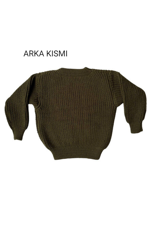 Triko Kazak Esnek Unisex Bebek Çocuk Selanik Bisiklet Yaka 1-5 Yaş - 4