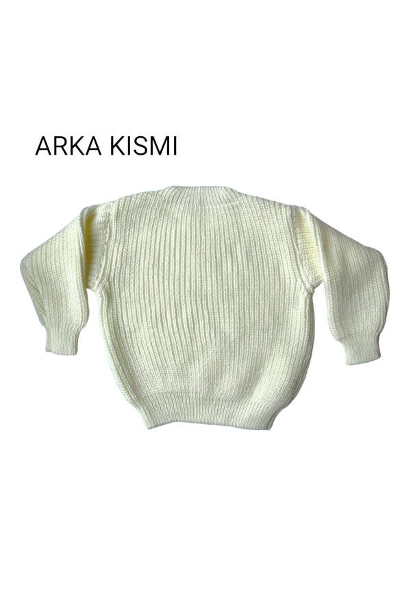 Triko Kazak Esnek Unisex Bebek Çocuk Selanik Bisiklet Yaka 1-5 Yaş - 4