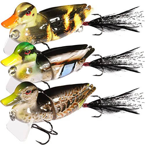 TRUSCEND Fishing Lures for Freshwater and Saltwater, Lifelike Swimbait for Bass Trout Crappie Walleye Pike, Slow Sinking Bass Fishing Lure, Must-Have Fishing Gifts for Men, Family Fishing Gear Plugs - 1