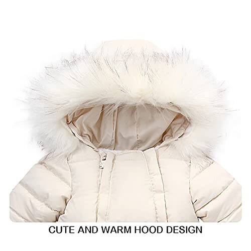 Tumaron Baby Girl Winter Snowsuit Toddler Jacket Clothes For Boy Infant Jumpsuit Hoodied - 3