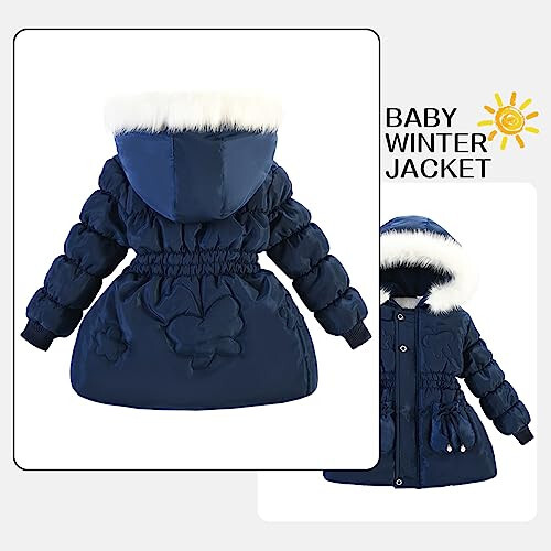 Tumaron Toddler Fleece Jackets Winter Outerwear Coat For Baby Girl Sweater Clothes - 2