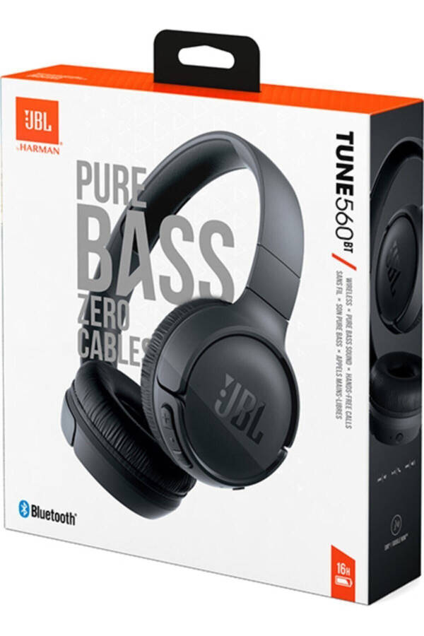 Tune 560bt Black Wireless Bluetooth Over-Ear Headphones - 30