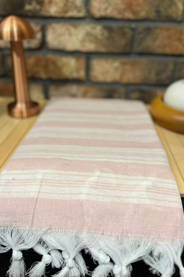 Turkish Towel 100x170cm Cotton Beach And Bath Towel - Rose - 2