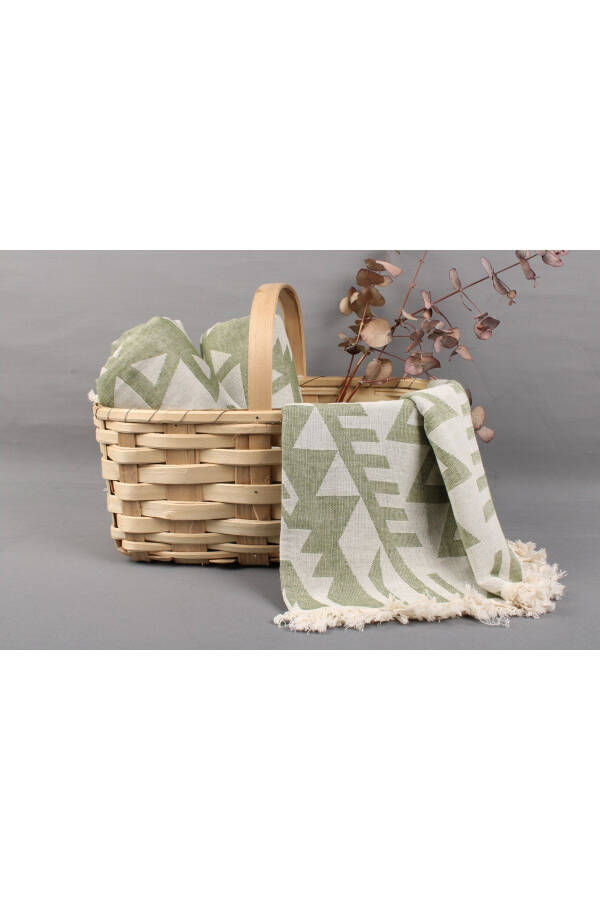 Turkish Towel Green Turkish Towel 100x190 Cm Cotton Turkish Towel - 4