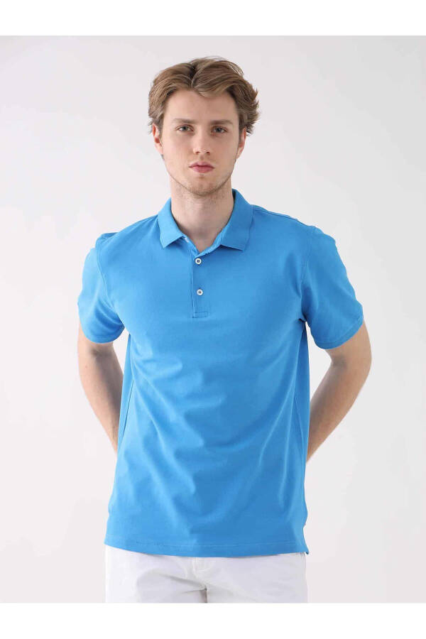 Turkuaz Slim Fit Polo Yaka Ko'ylak - 2