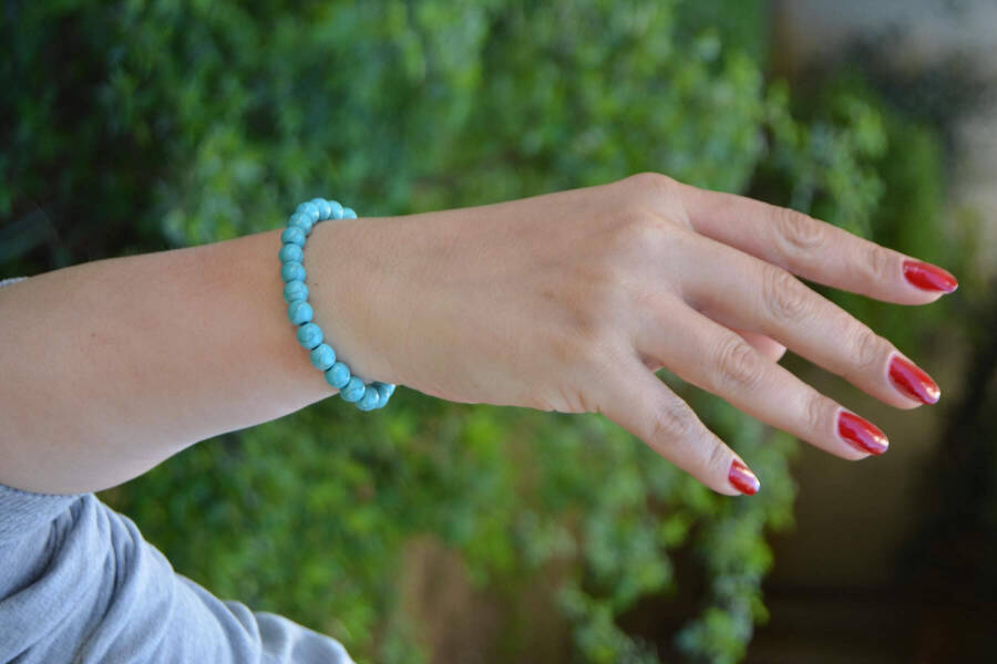 Turquoise Natural Stone Unisex Bracelet - 3