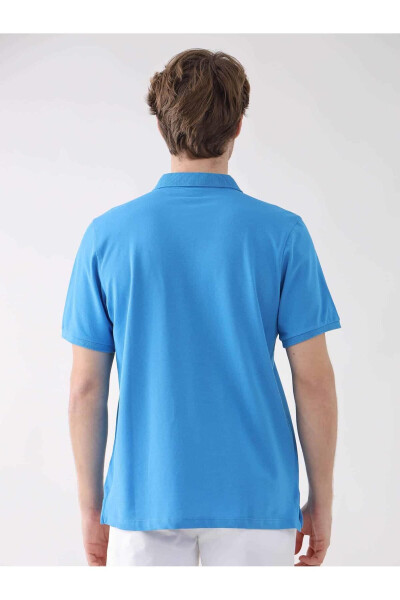 Turquoise Slim Fit Polo T-Shirt - 6