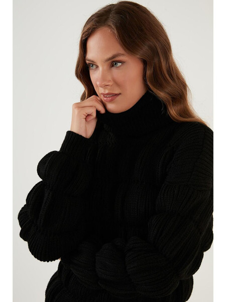 Turtleneck Ribbed Knit Sweater 4616108 - 1