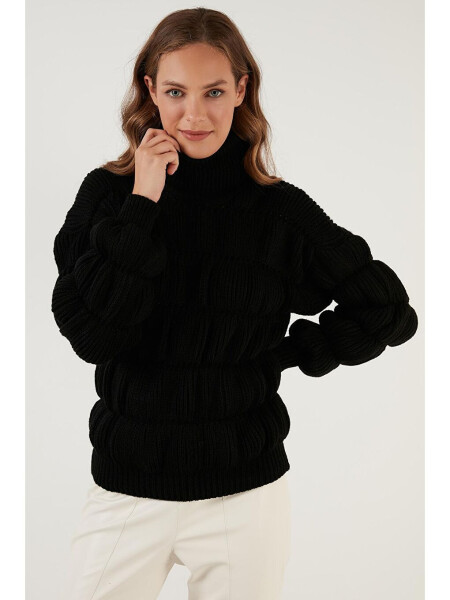 Turtleneck Ribbed Knit Sweater 4616108 - 3