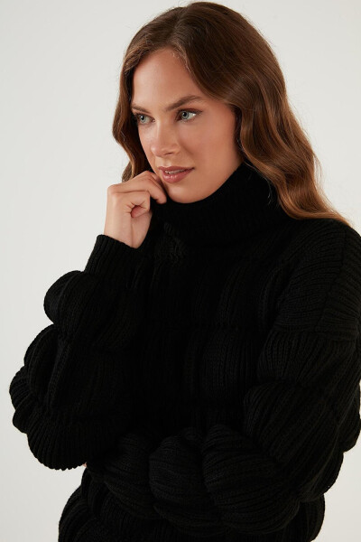 Turtleneck Ribbed Knit Sweater 4616108 - 11