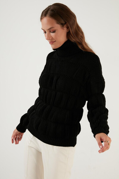 Turtleneck Ribbed Knit Sweater 4616108 - 12