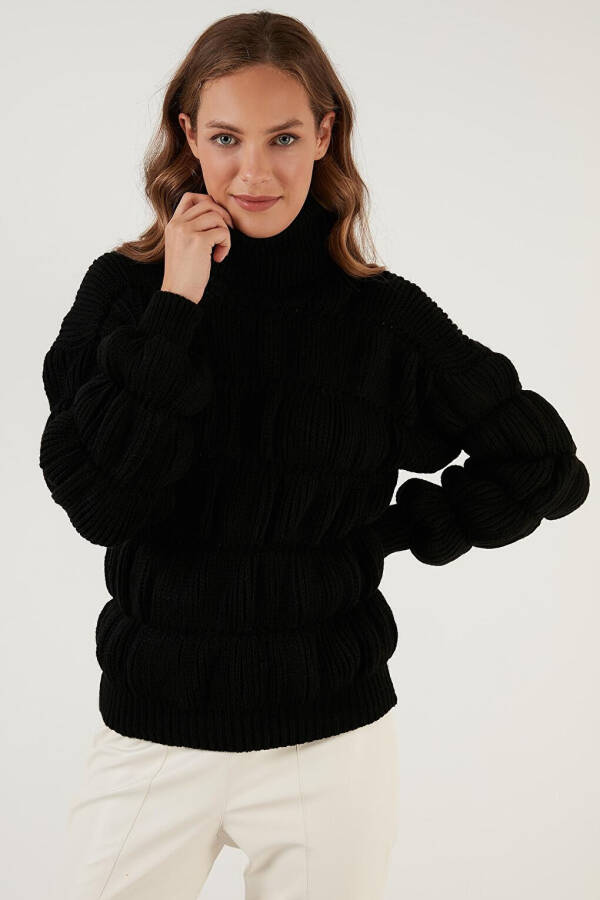 Turtleneck Ribbed Knit Sweater 4616108 - 13