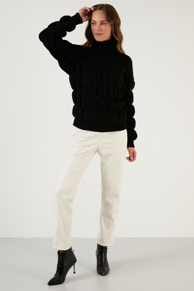 Turtleneck Ribbed Knit Sweater 4616108 - 14