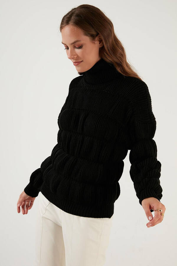 Turtleneck Ribbed Knit Sweater 4616108 - 7