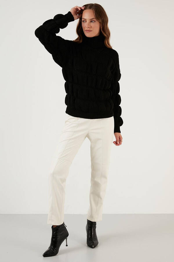 Turtleneck Ribbed Knit Sweater 4616108 - 9