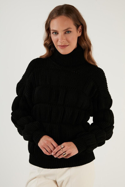 Turtleneck Ribbed Knit Sweater 4616108 - 10